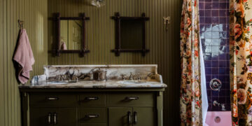 Designers are turning cold bathrooms into plush sanctuaries