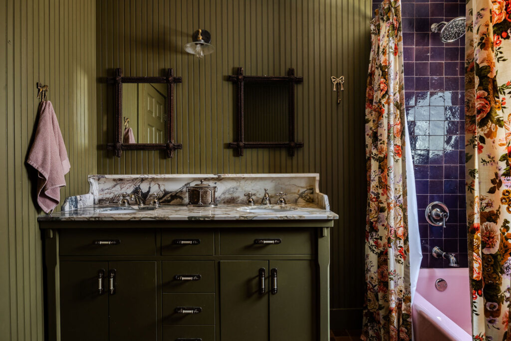 Designers are turning cold bathrooms into plush sanctuaries