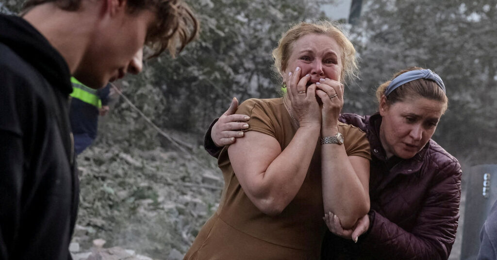 Russia Hits Ukraine With Missiles and Drones, Killing at Least 8