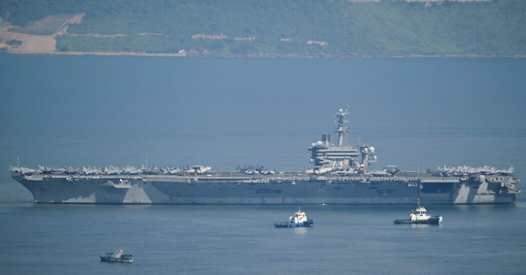 U.S. Aircraft Carrier Makes a Rare Port Call in Vietnam