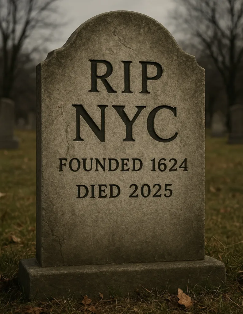 A tombstone with