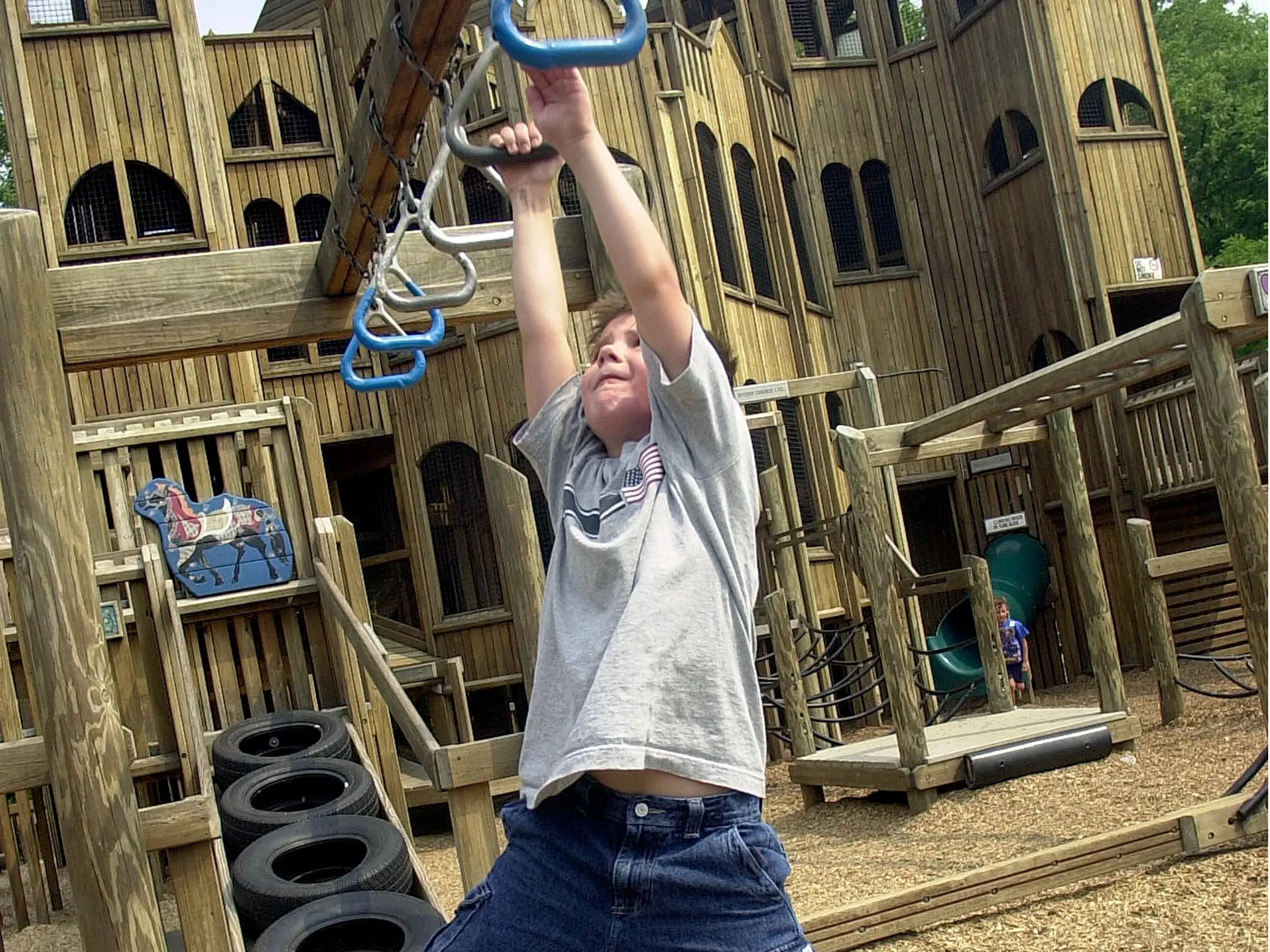 wooden playground 2000s