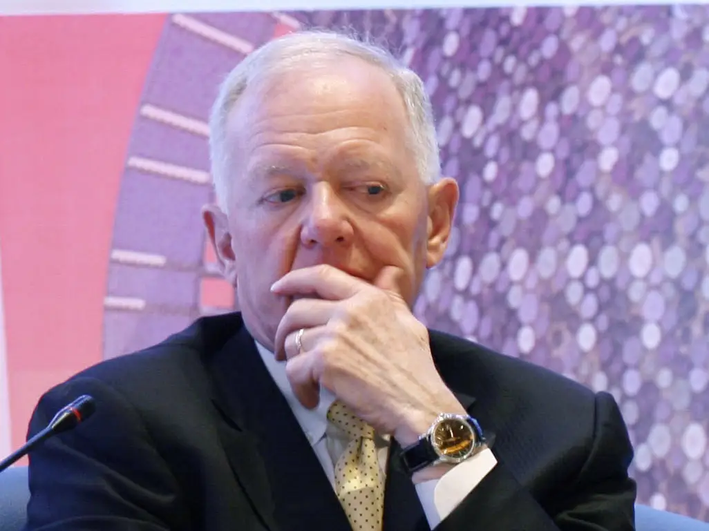 A close up of Ray Lee Hunt during the Middle East Petroleum and Gas Conference in Kuwait City in 2010.