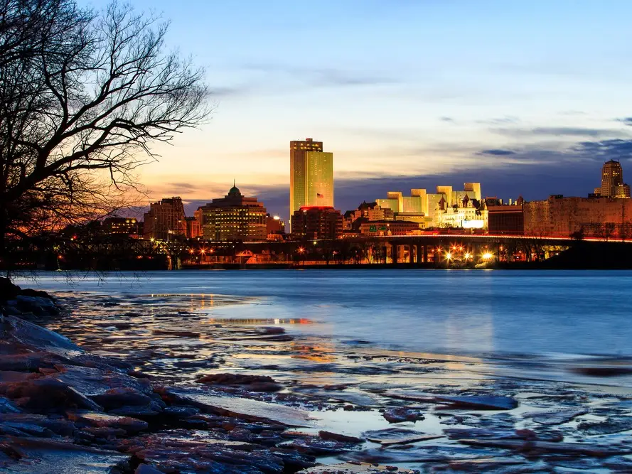 albany new york winter