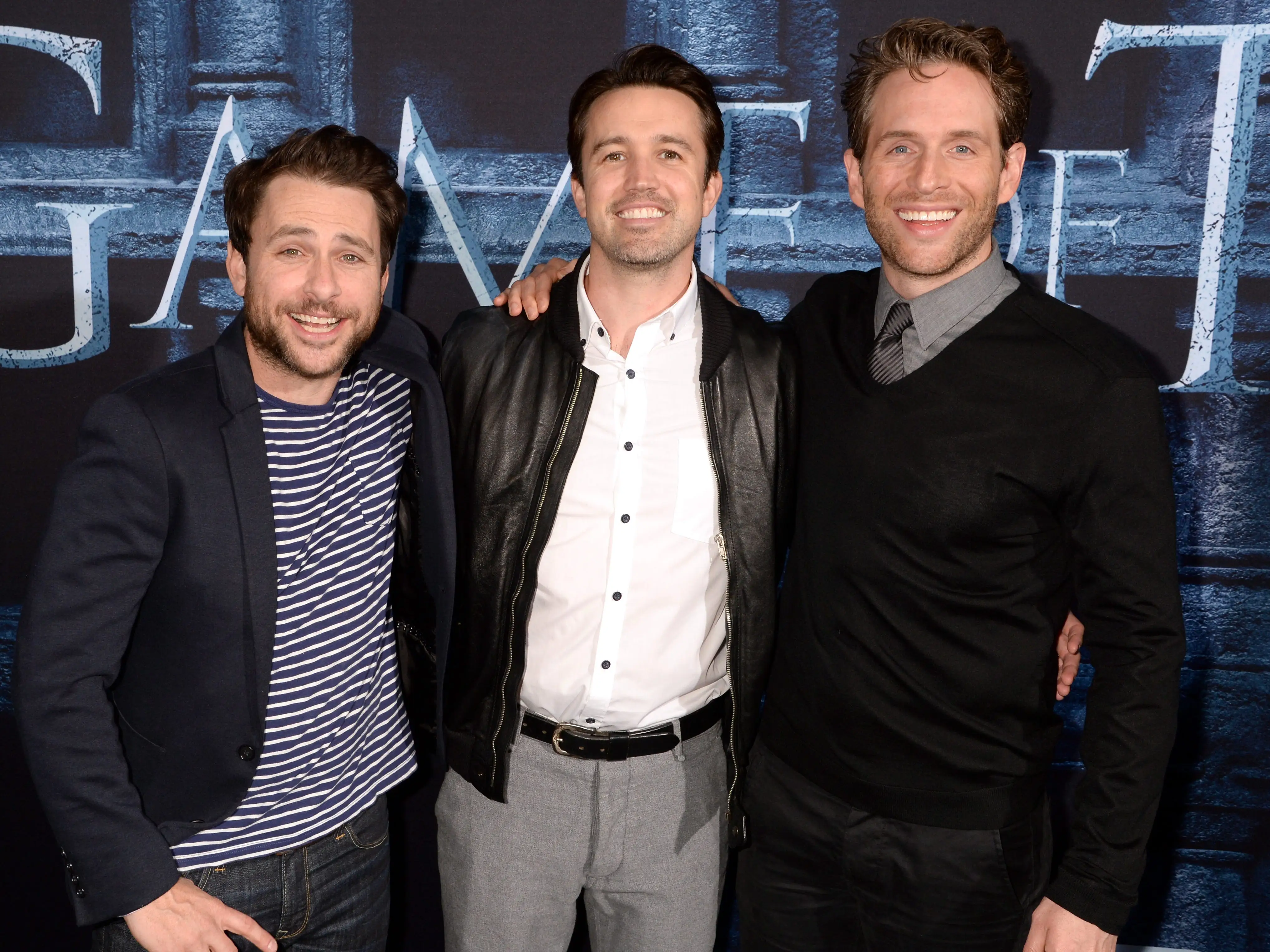 rob mcelhenney charlie day glenn howerton in 2016