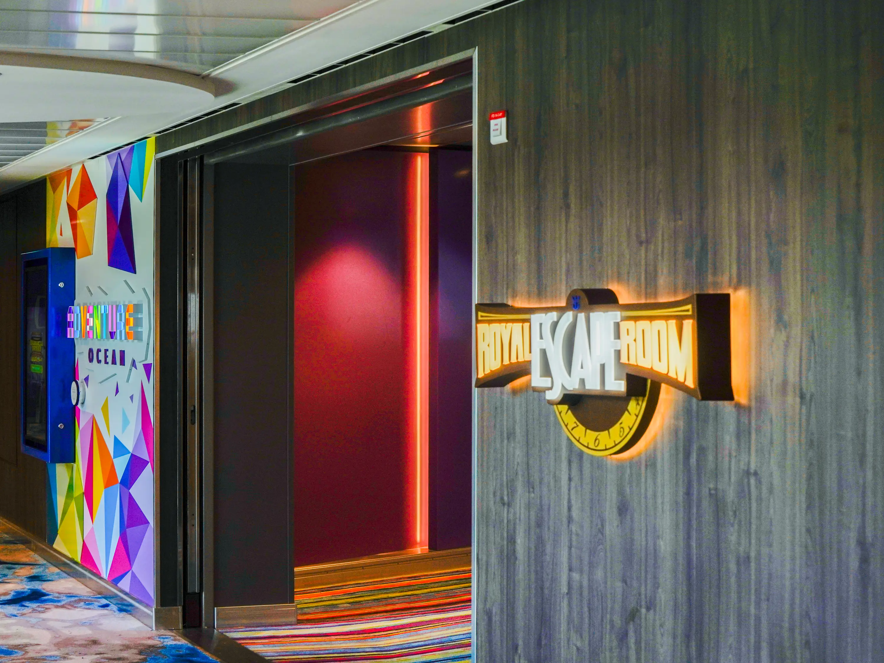 And escape room entrance