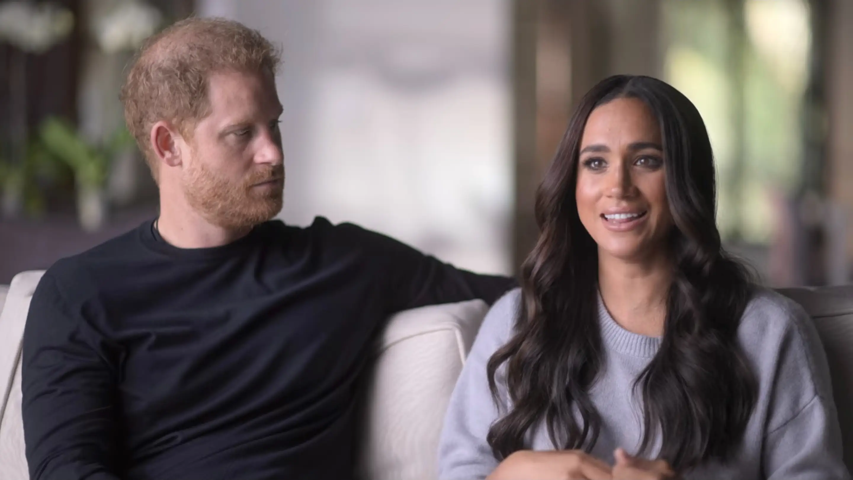 Prince Harry and Meghan Markle in their Netflix docuseries 