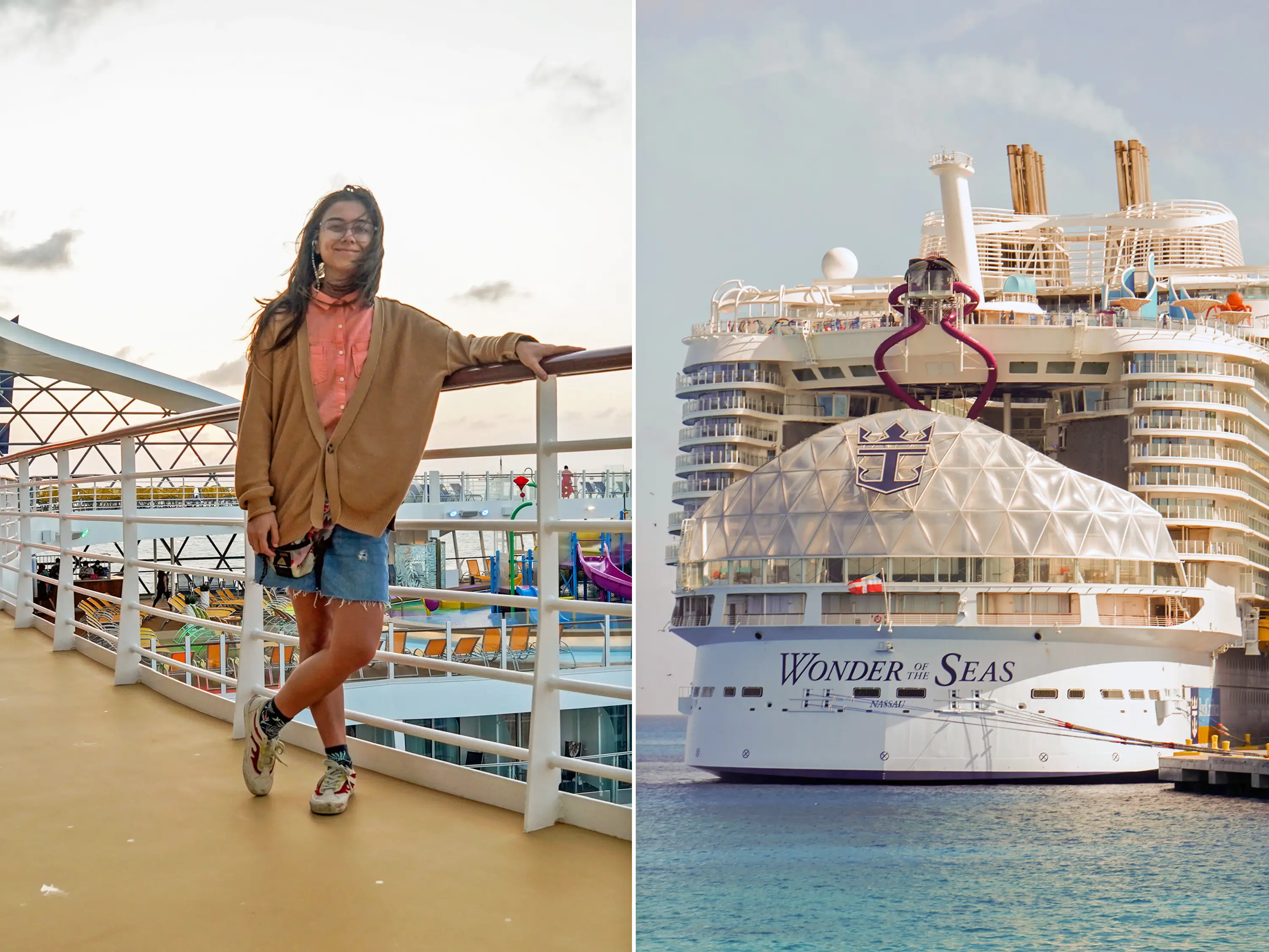 The author took her first cruise on the largest cruise ship in the world, Wonder of the Seas.