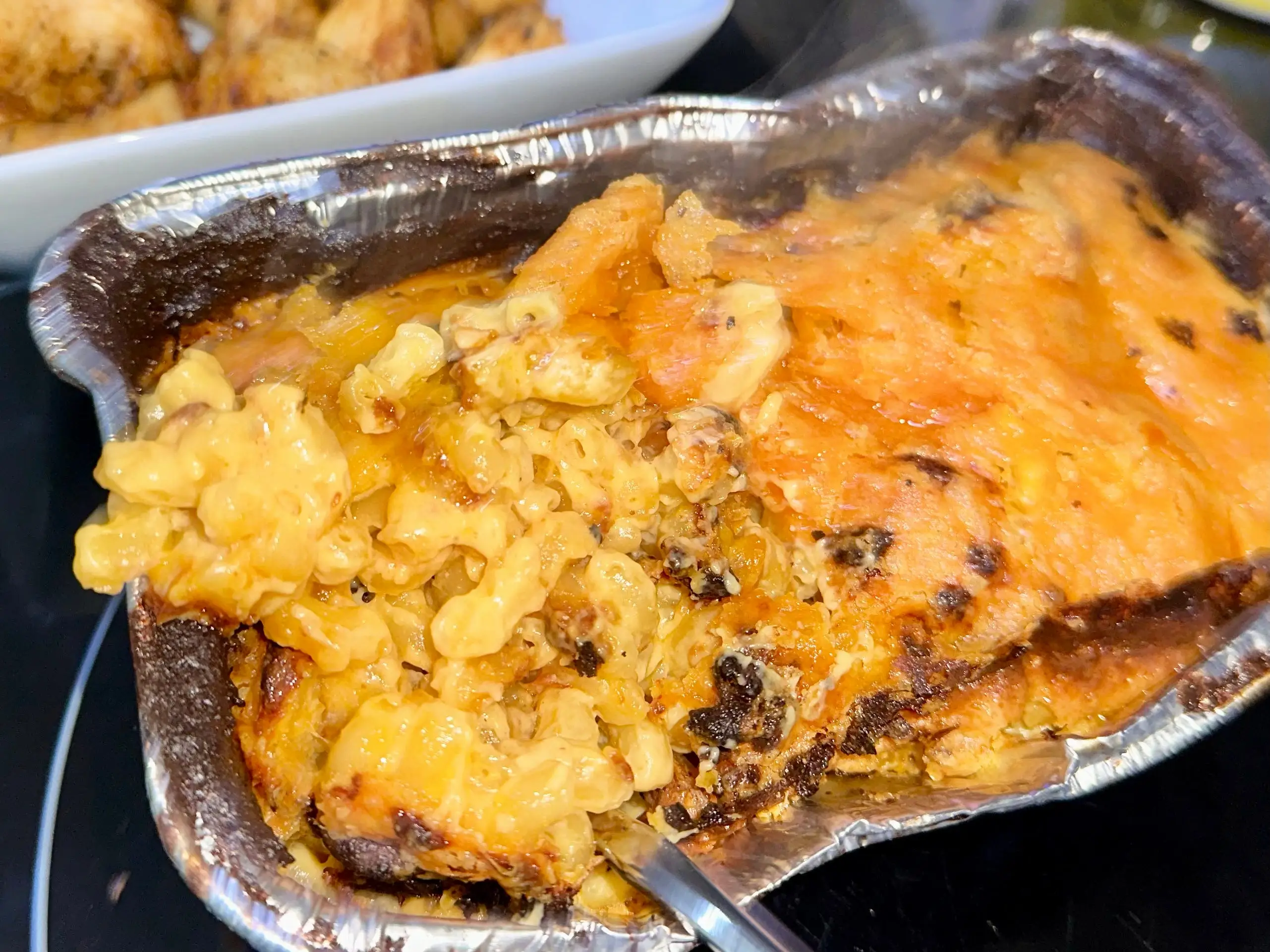 Air-fried mac and cheese.