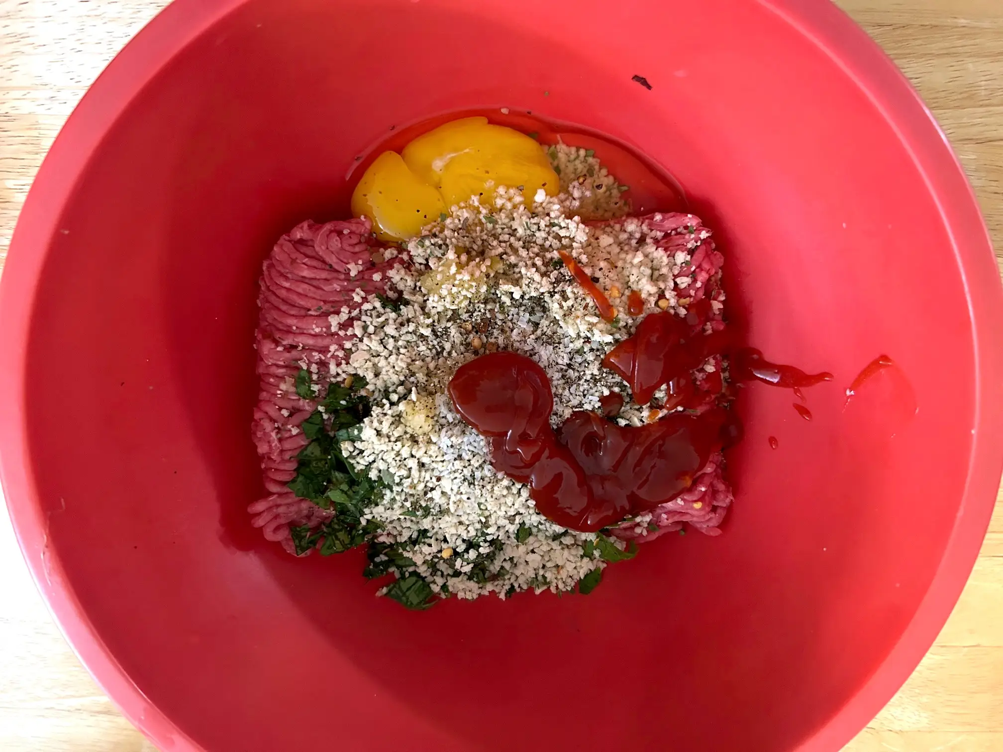 Preparing the smoked meatballs for Giada De Laurentiis' Bucatini All'Amatriciana pasta