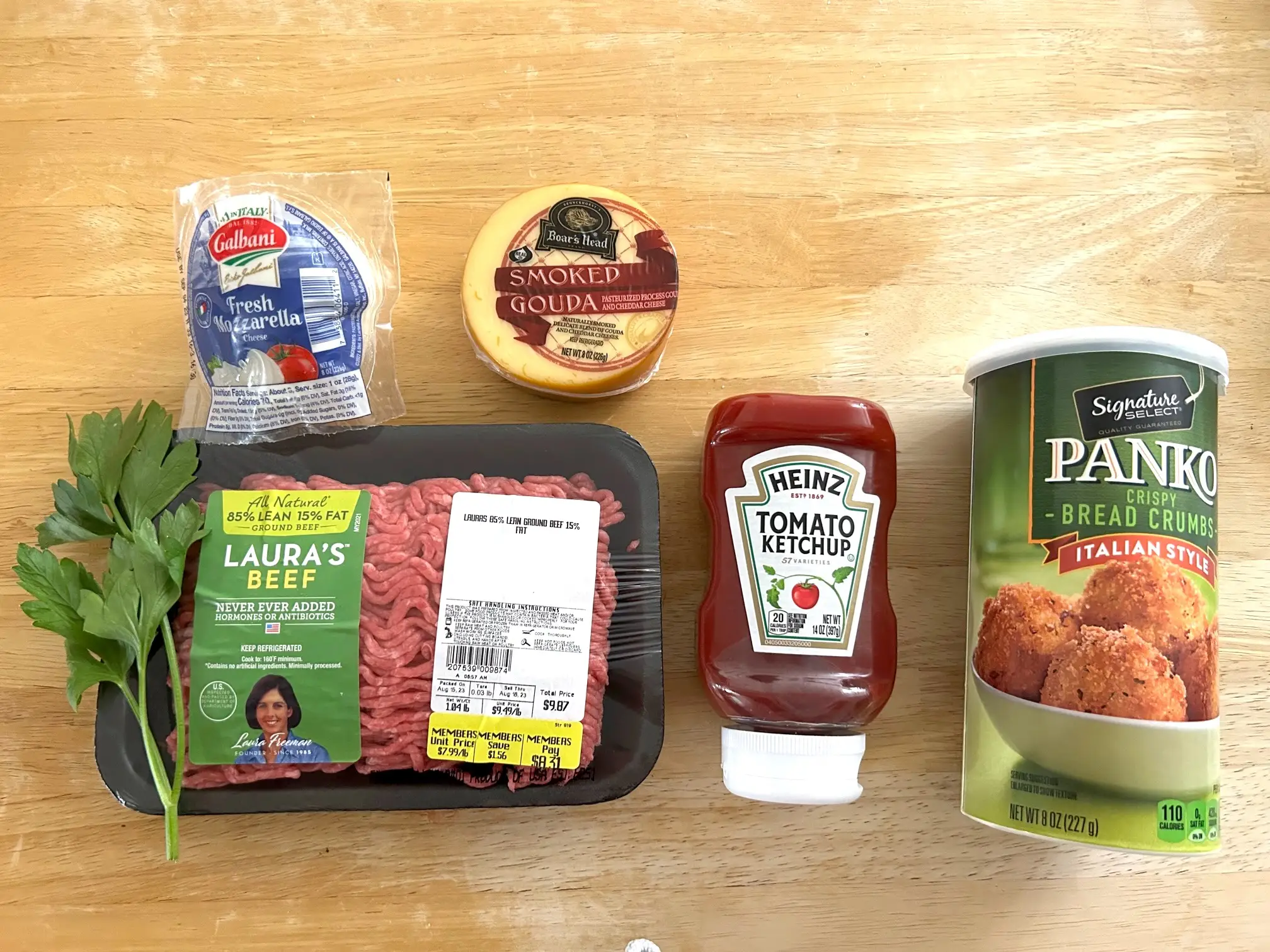 Ingredients for Giada De Laurentiis' Bucatini All'Amatriciana with Smoked Meatballs