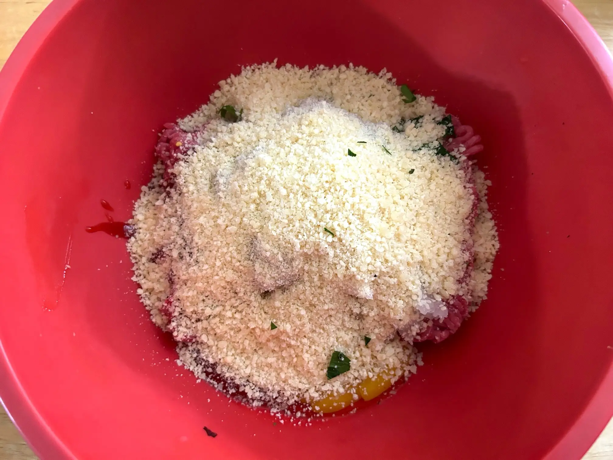 Preparing the smoked meatballs for Giada De Laurentiis' Bucatini All'Amatriciana pasta