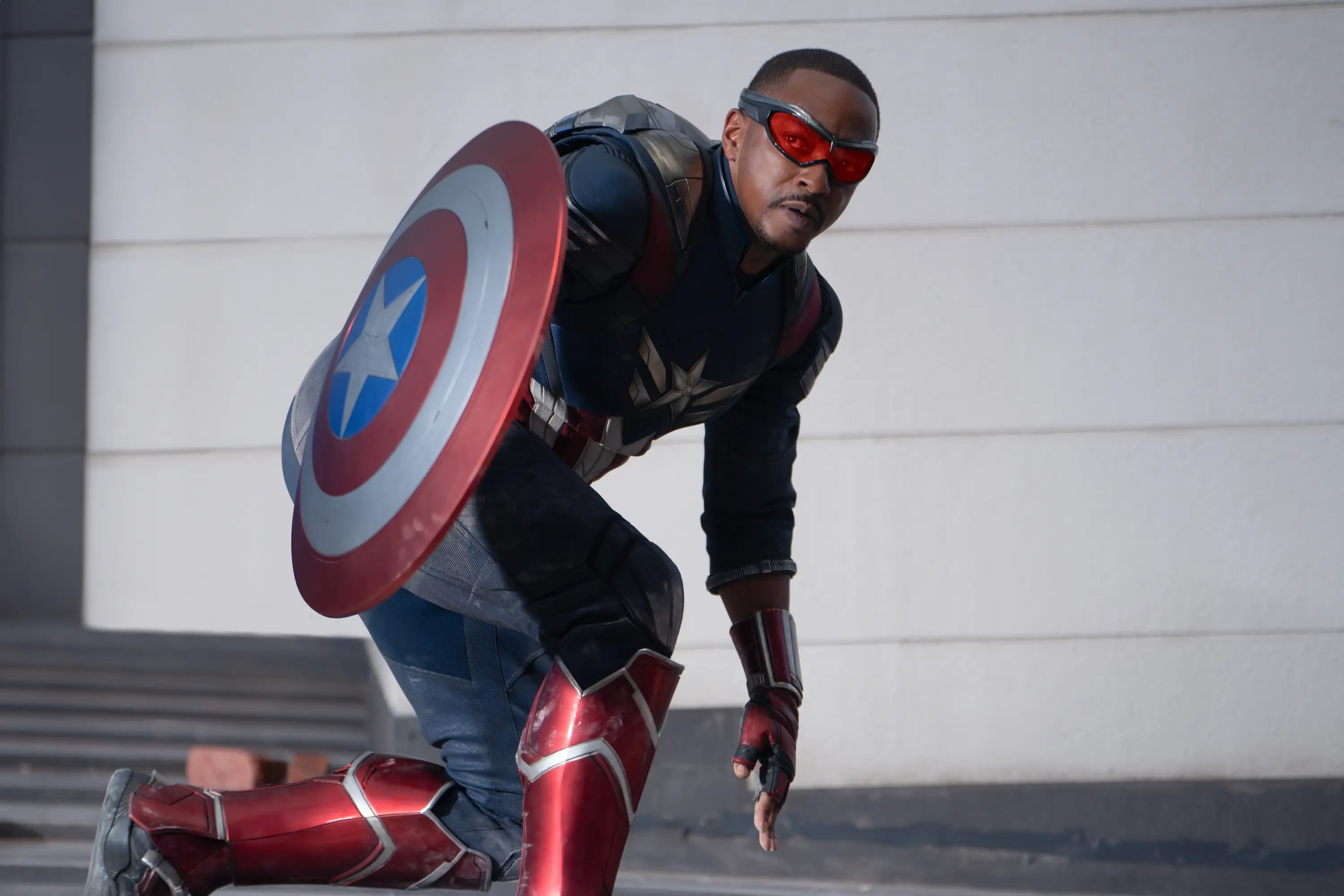 Anthony Mackie as Sam Wilson/Captain America in 