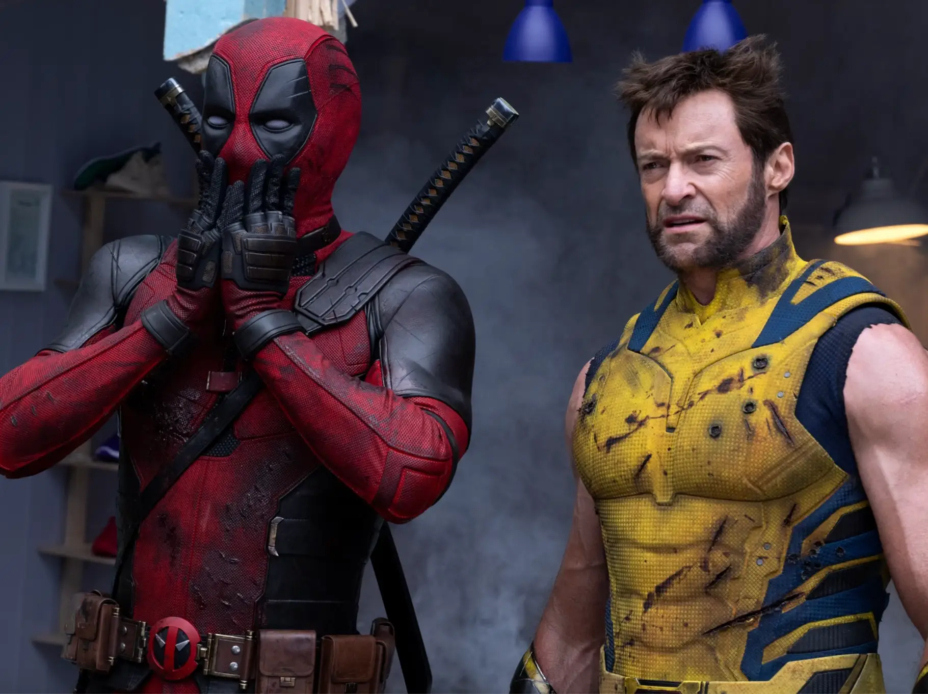 Ryan Reynolds and Hugh Jackman in 