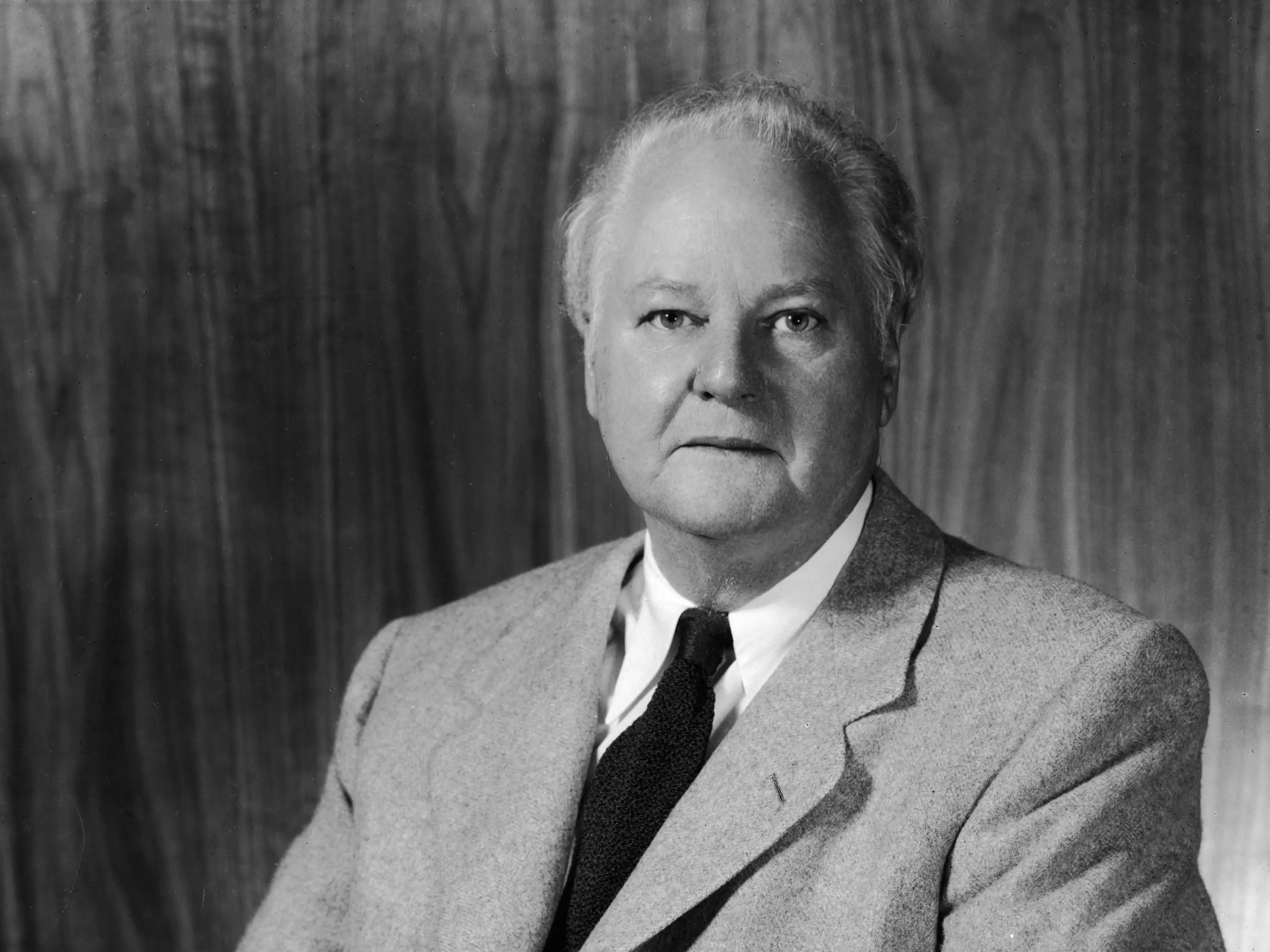 A portrait of Haroldson Lafayette Hunt circa 1940s.