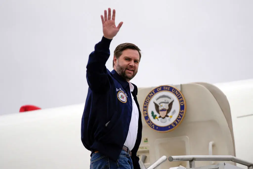 Vice President JD Vance on Air Force Two.