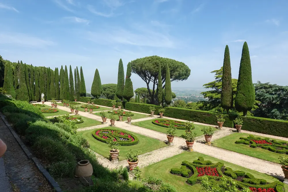 The Villa Barberini gardens in Castel Gandolfo, Italy.