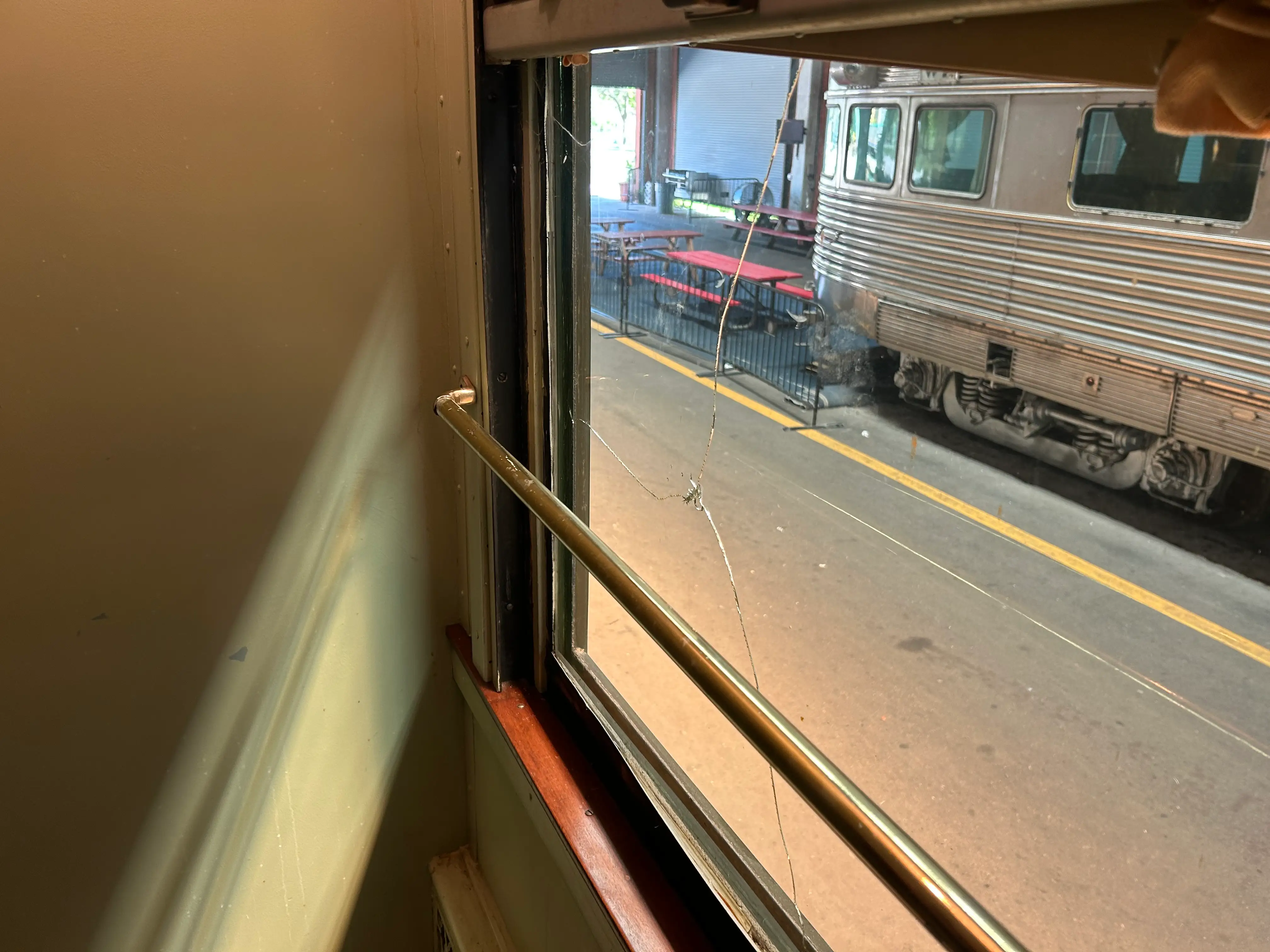 hurricane damage presidential train car