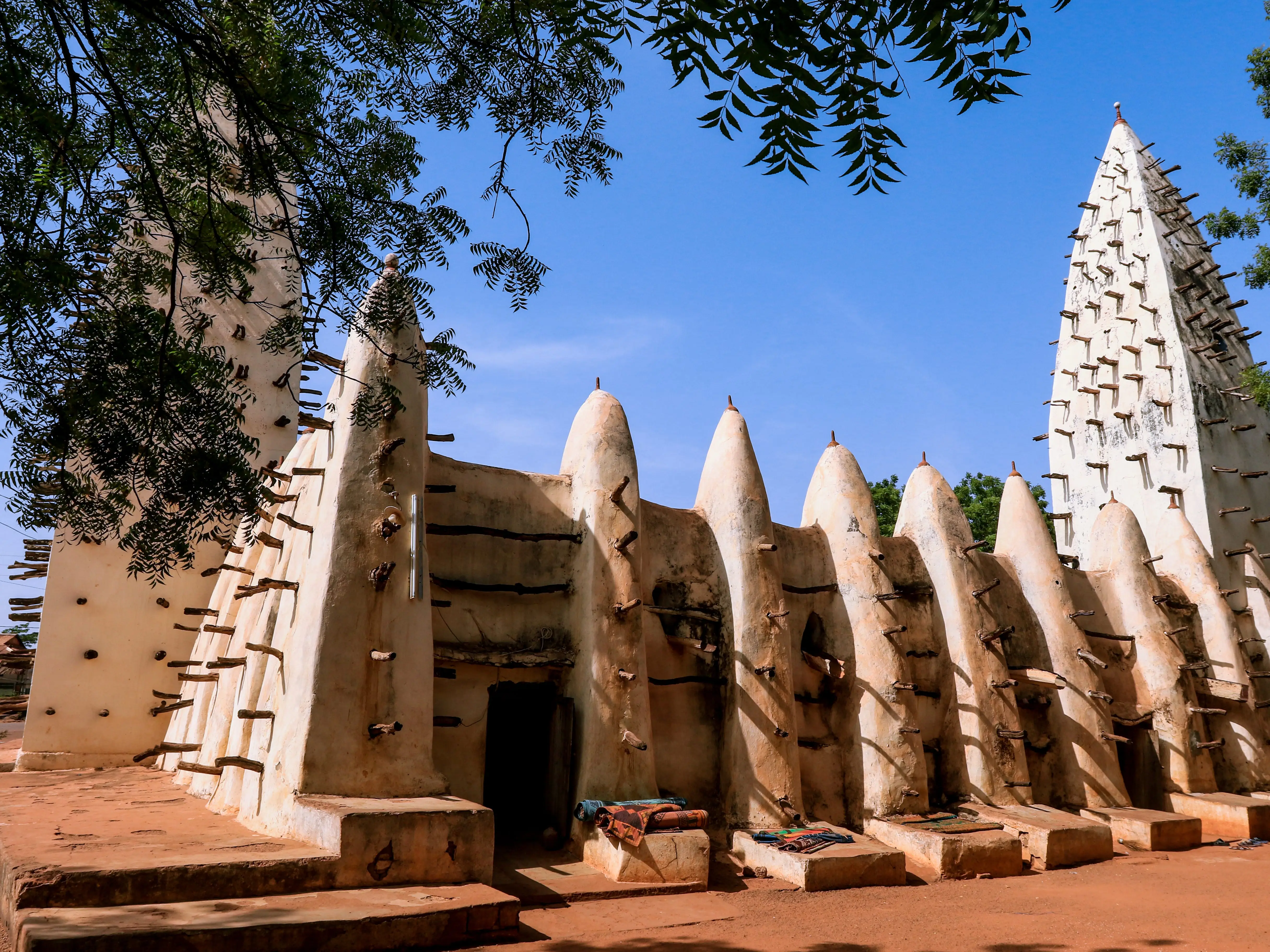 Main View to the Bobo Dioulasso Grand Mosque, Ouagadougou, Burkina Faso