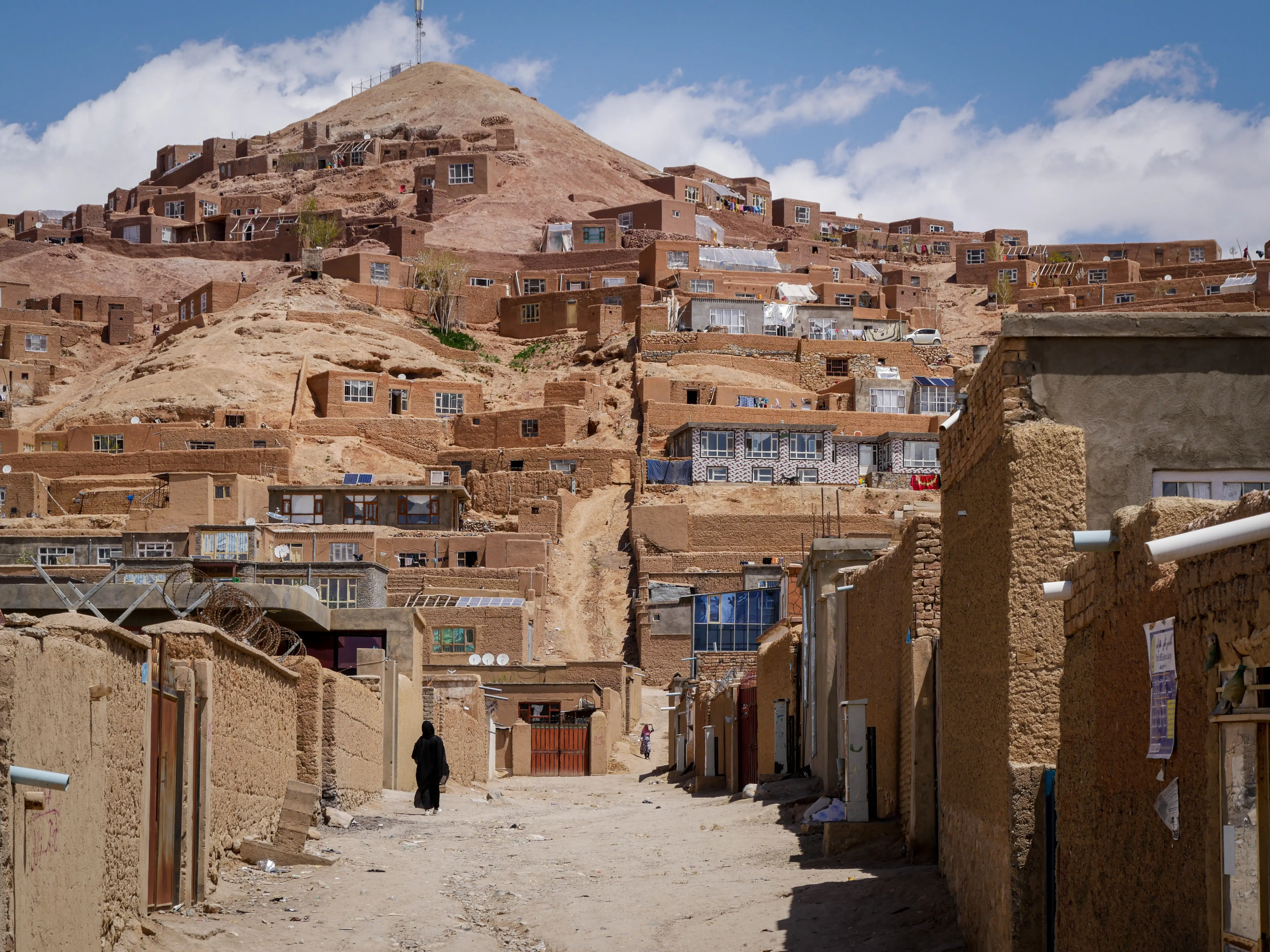 A view of the mud houses of Bamiyan, Afghanistan