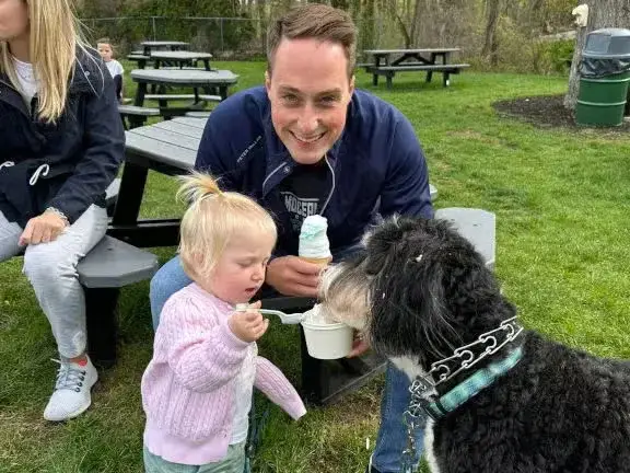 Dad with toddler