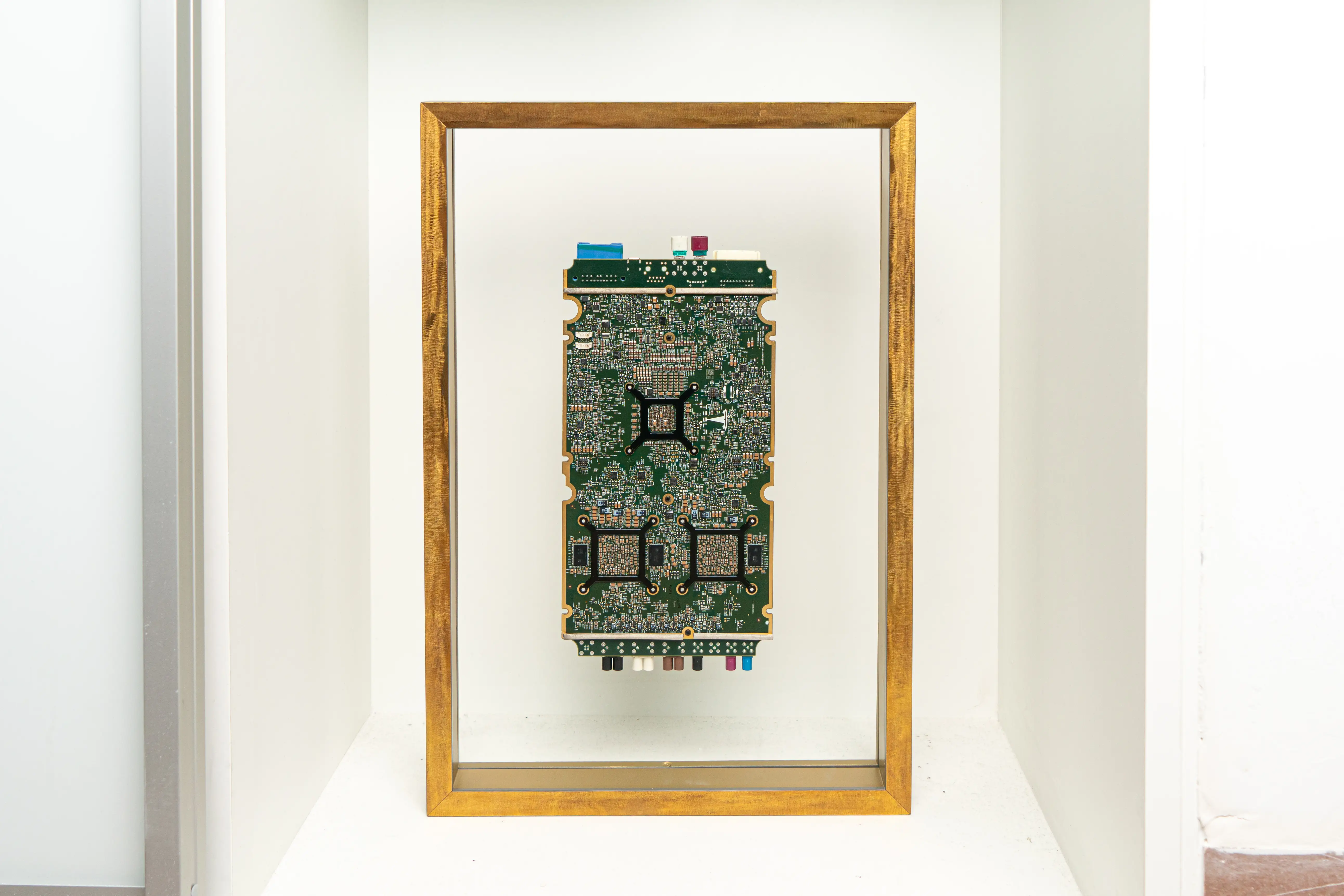 The Autopilot Electronics Printed Circuit Board Assembly from the Tesla in the first case where Tesla's Autopilot was found liable for a fatal crash.