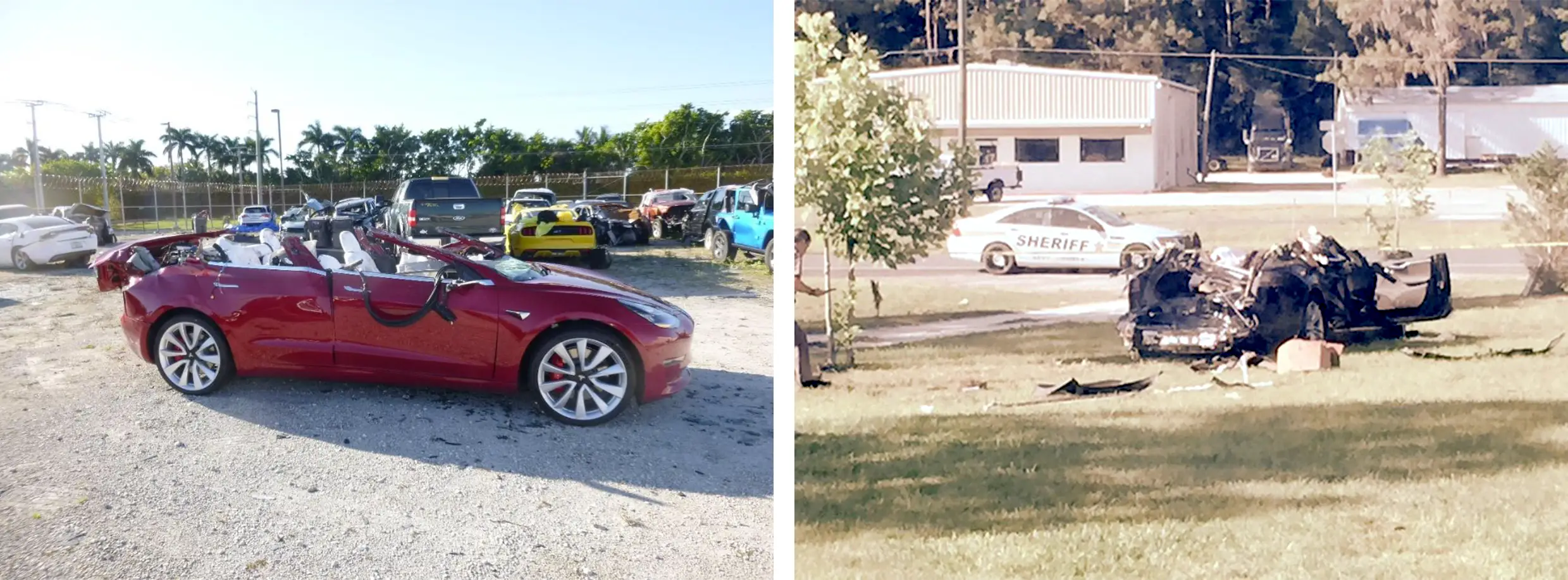 L: Jeremy Barron Crash; R: Joshua Brown Crash