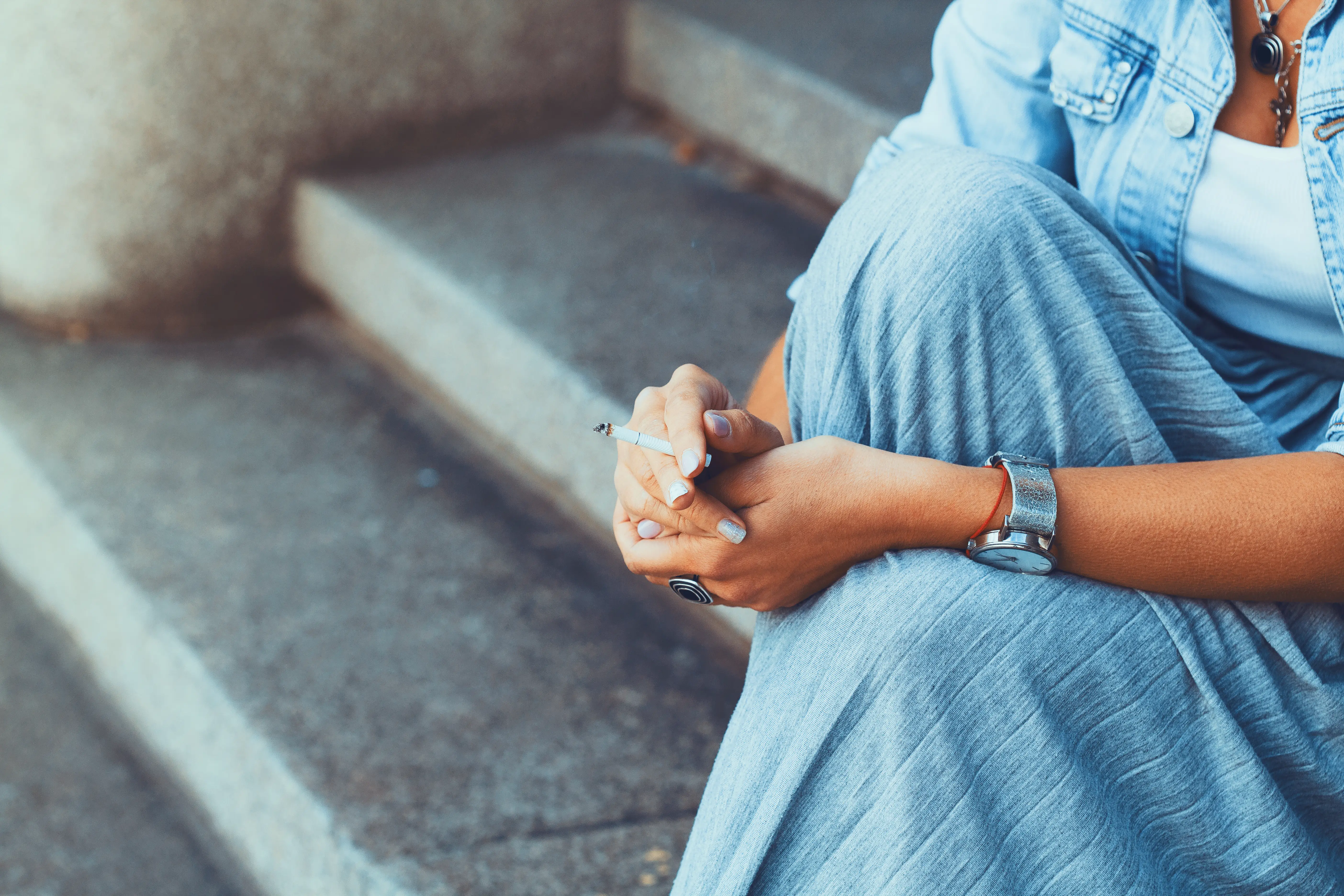 Woman smoking