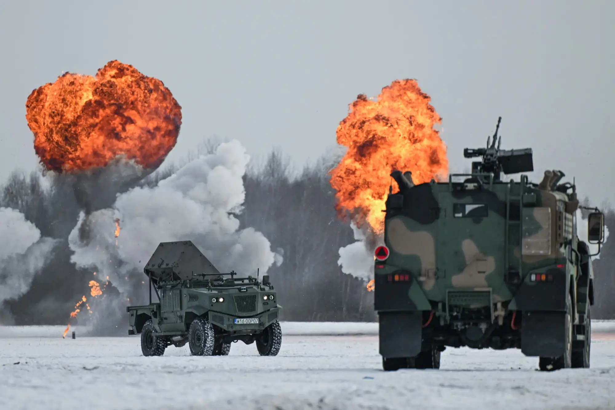 A February exercise showcased counter-drone systems that are part of Poland's drive to build a drone wall.