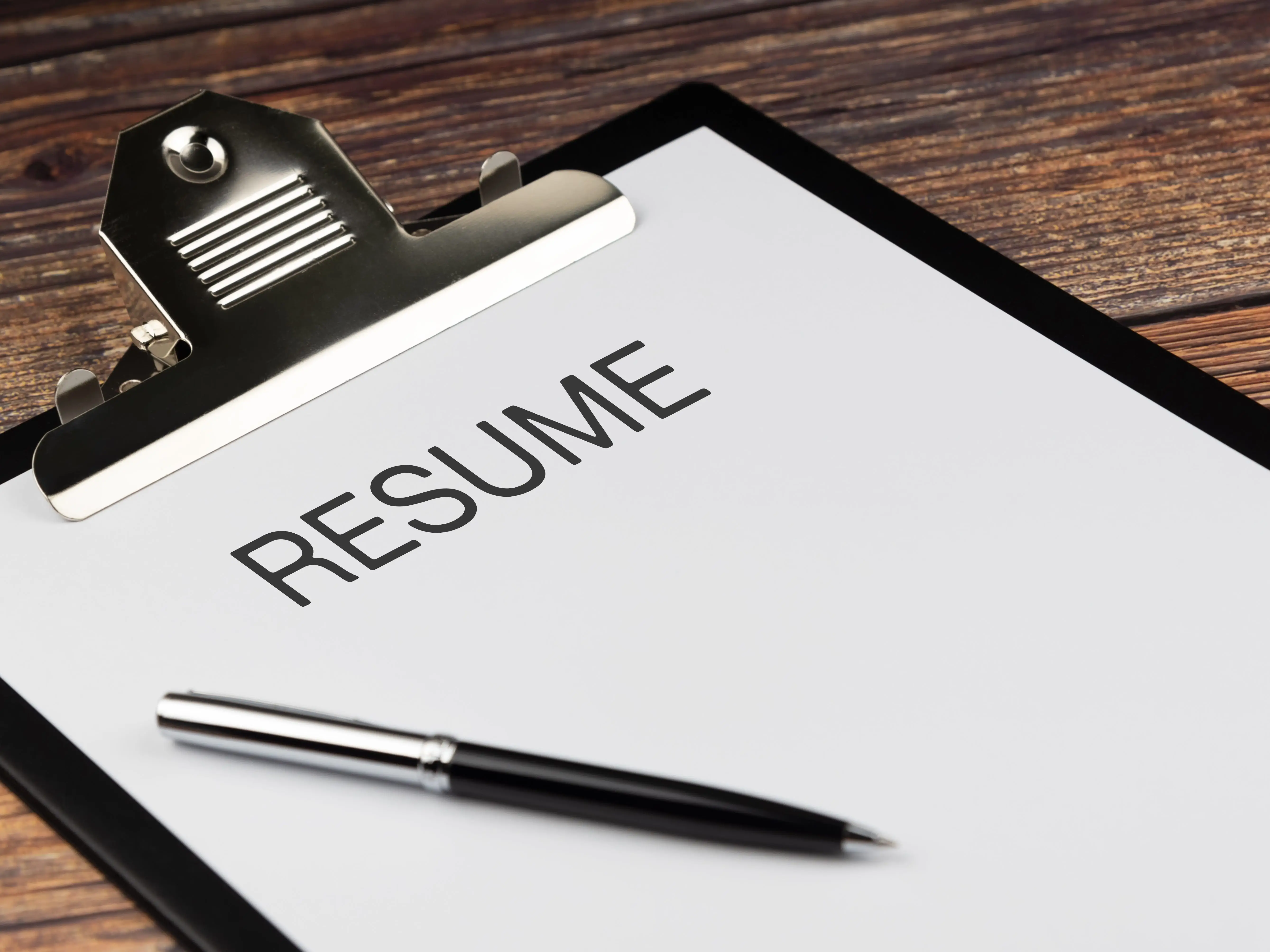 Resume with blank page
