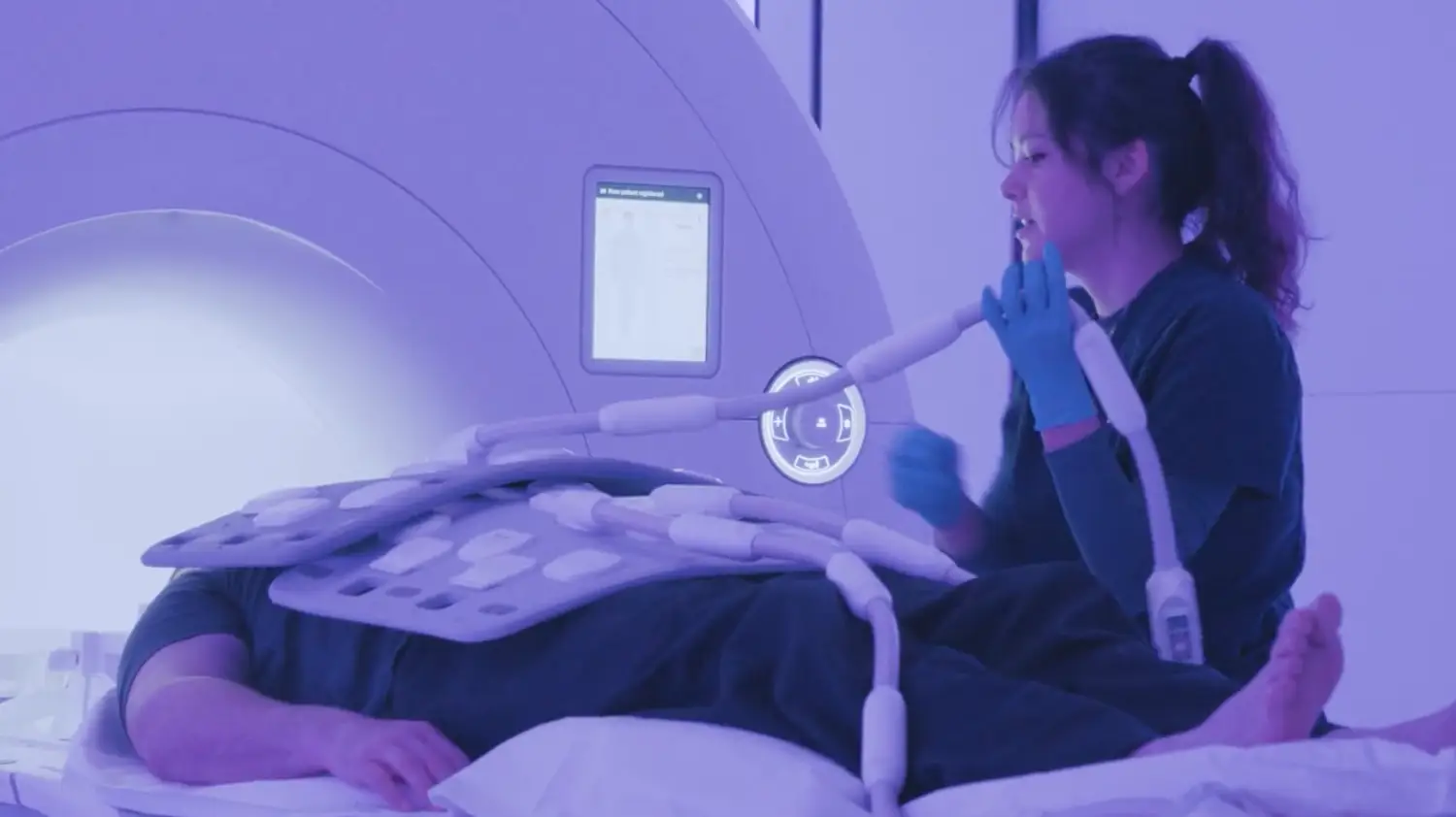 Business Insider producer Daniel Allen at Human Longevity clinic about to get an MRI.
