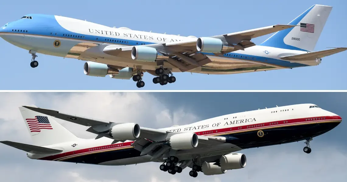 How Trump’s new Air Force One, a luxury jet from Qatar, compares to the outgoing presidential plane