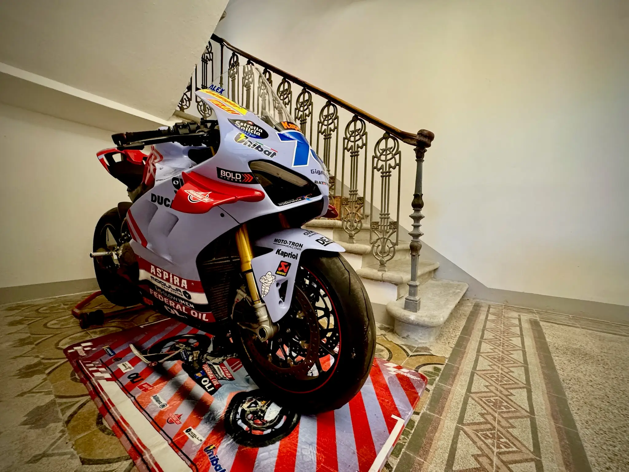 Moto GP bike in home