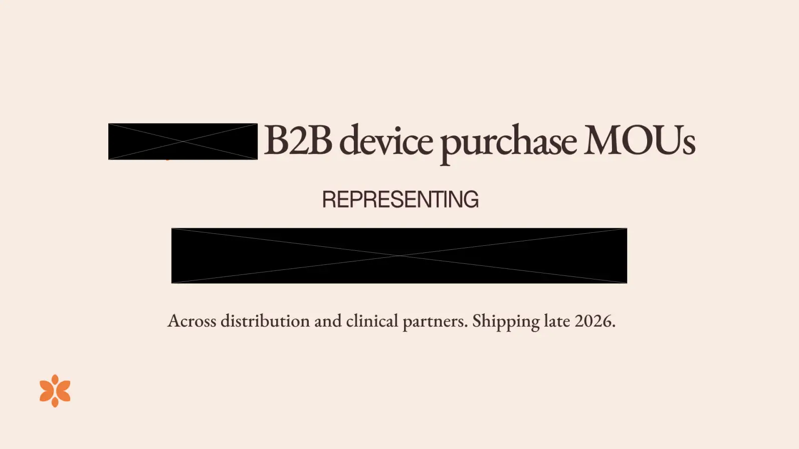 B2B device purchase MOUs