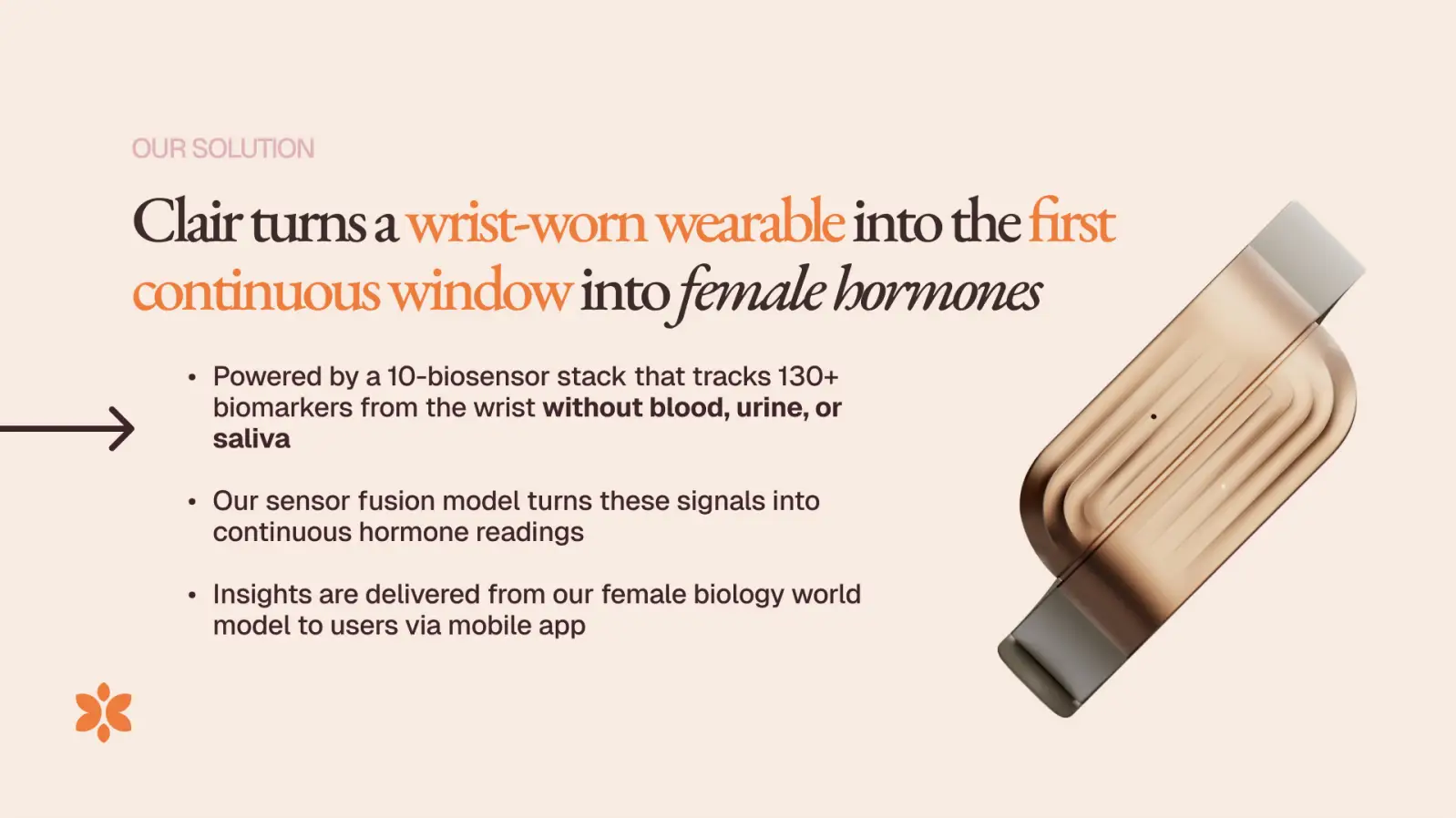 Clair turns a wrist-worn wearable into the first continuous window into female hormones