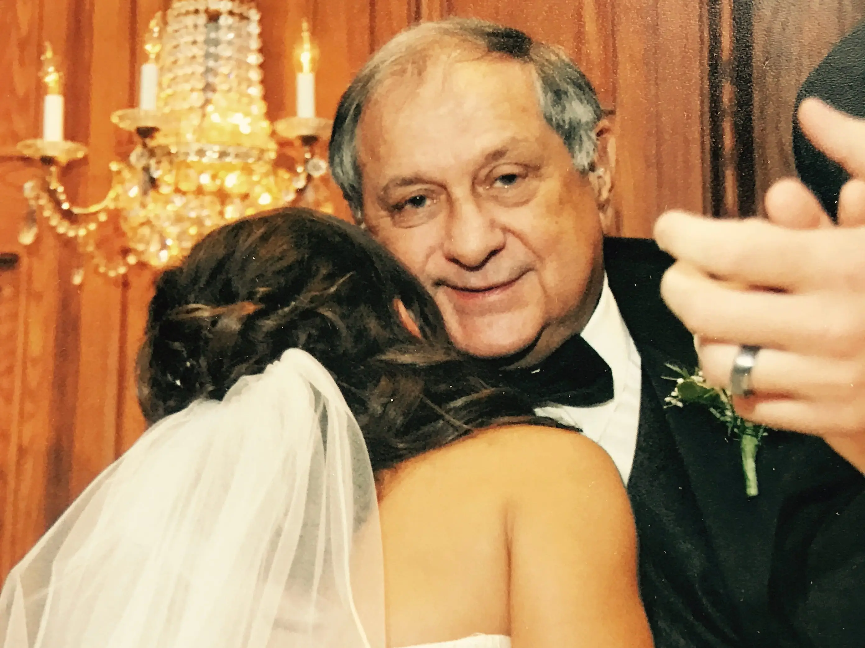 Dad and daughter at wedding