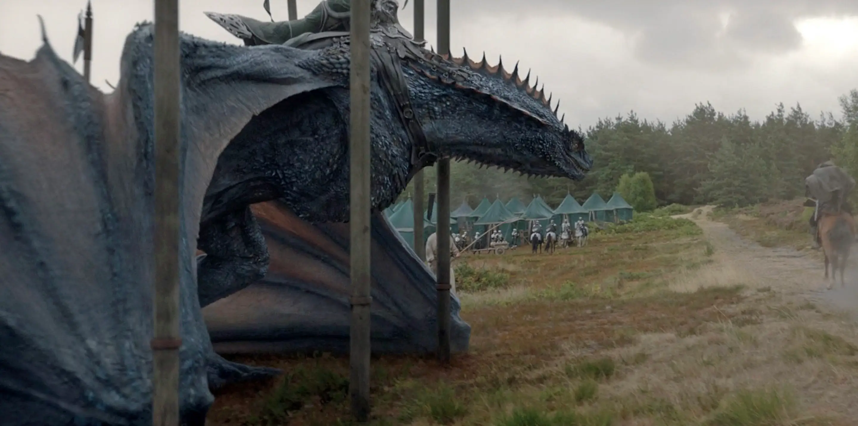 Daeron's blue she-dragon Tessarion in 