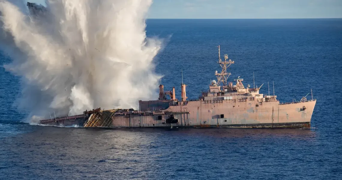 A Japanese submarine sank USS Juneau in World War II. One just did it again as the US and its allies train for a Pacific fight.