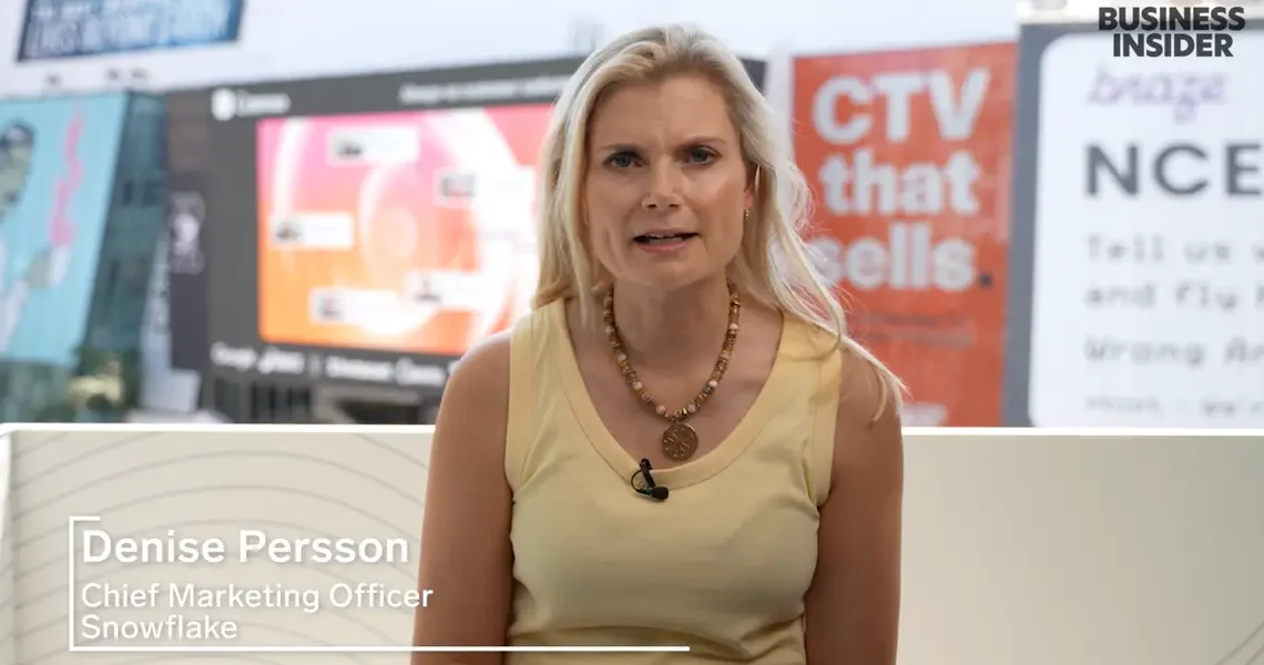 The greatest asset that a CMO has is trust, says Snowflake’s Denise Persson