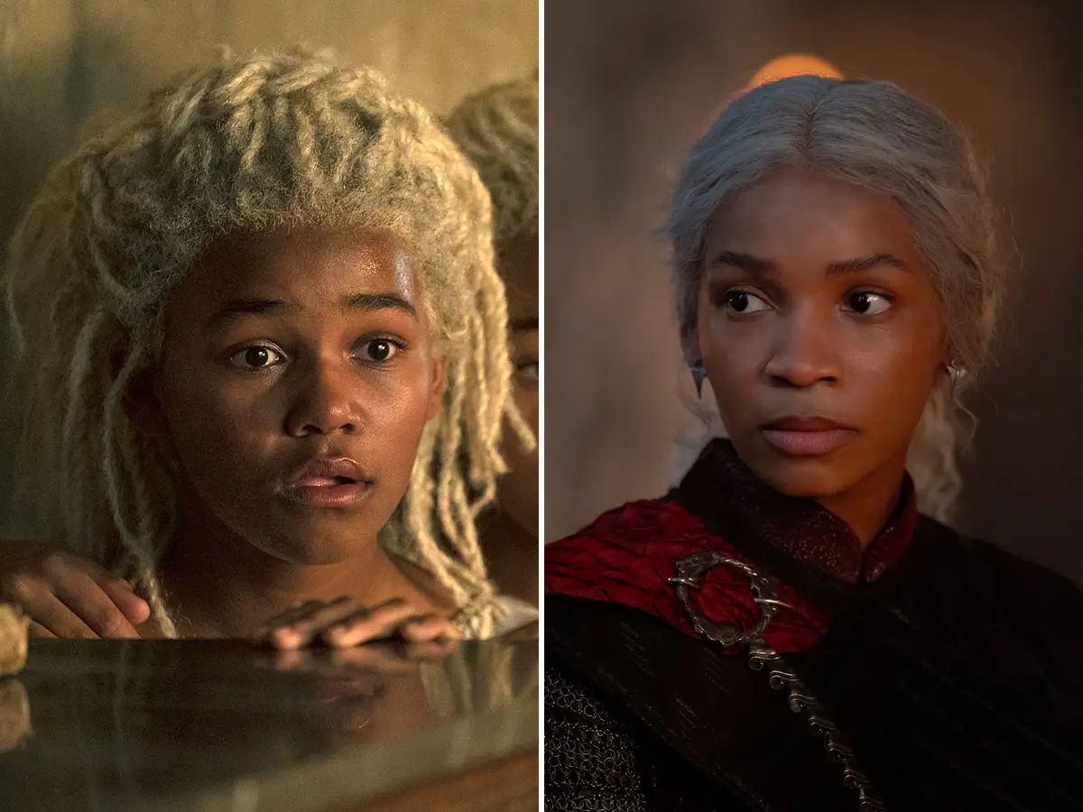 Shani Smethhurst and Bethany Antonia as Baela Targaryen in 