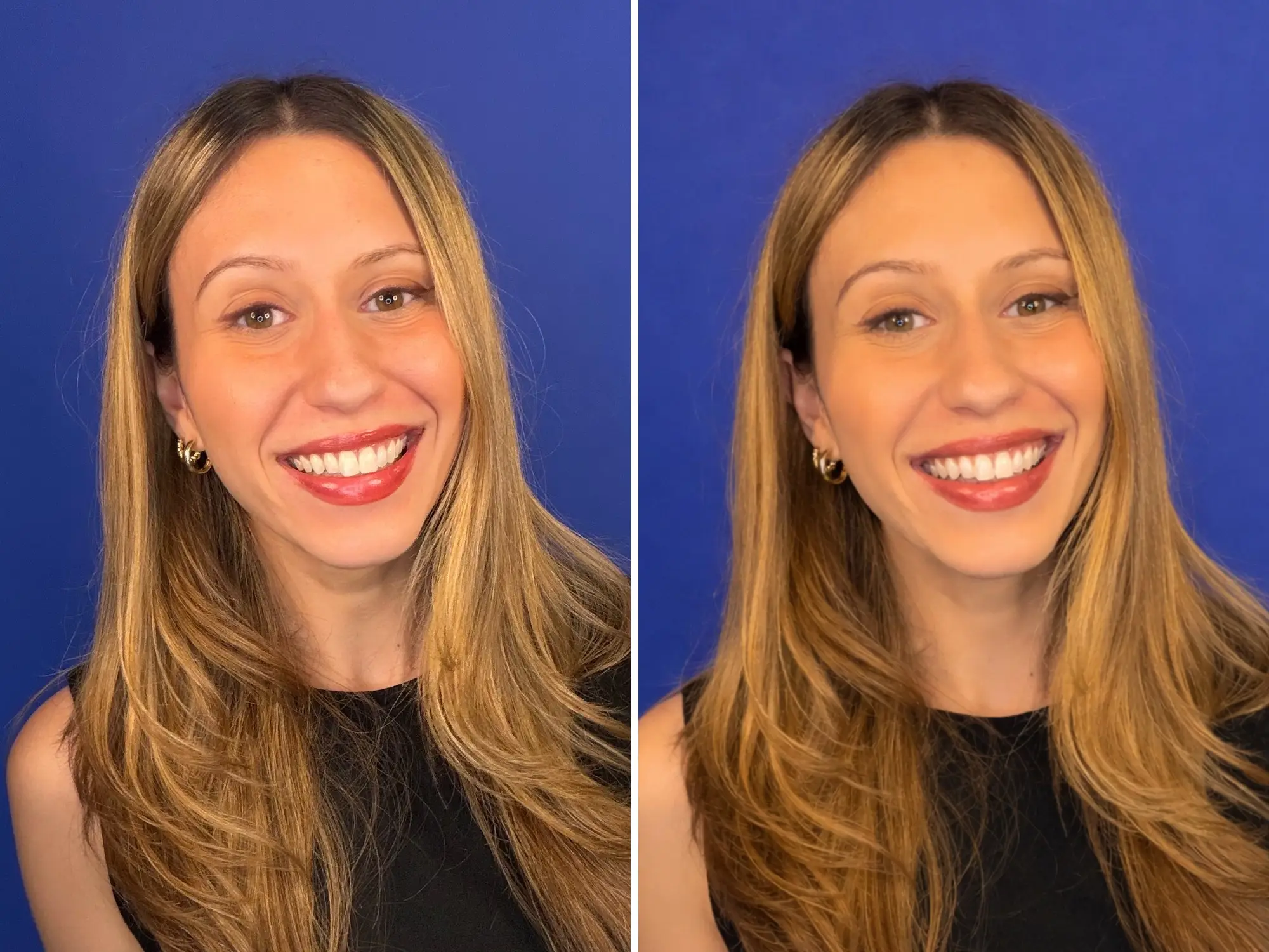 Real photo next to AI-edited photo