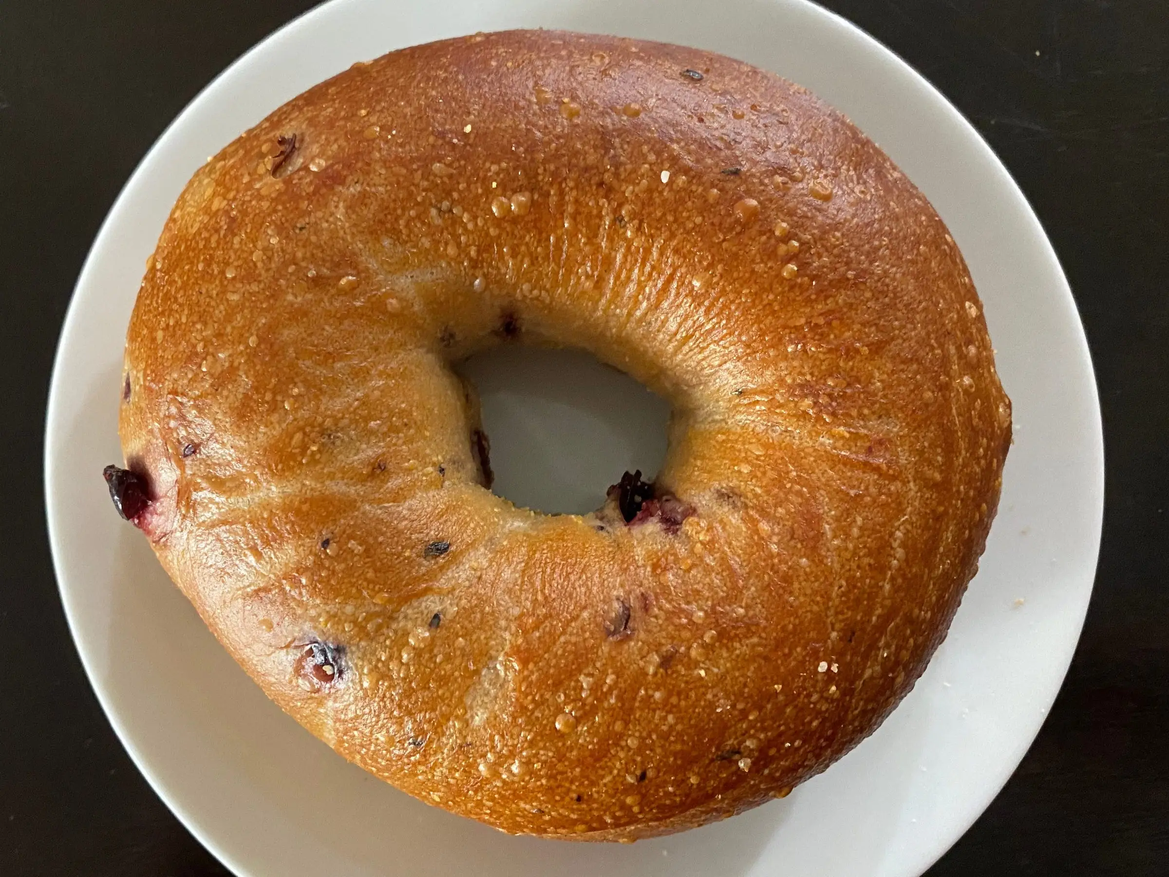 blueberry Einsten Bros bagel