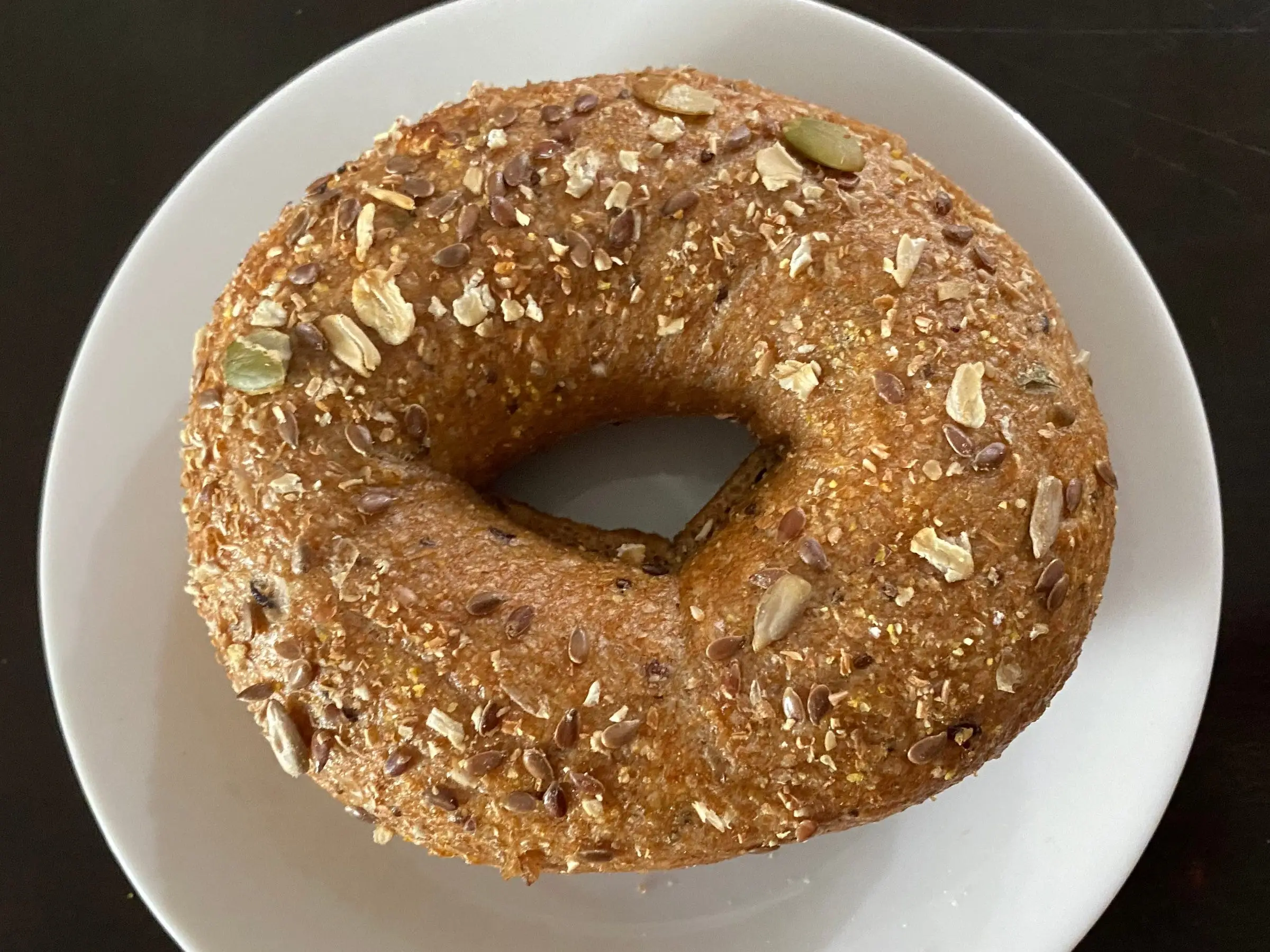 Einstein Bros ancient grains bagel