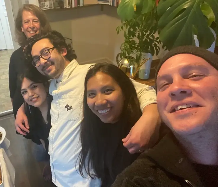 Mom with kids selfie