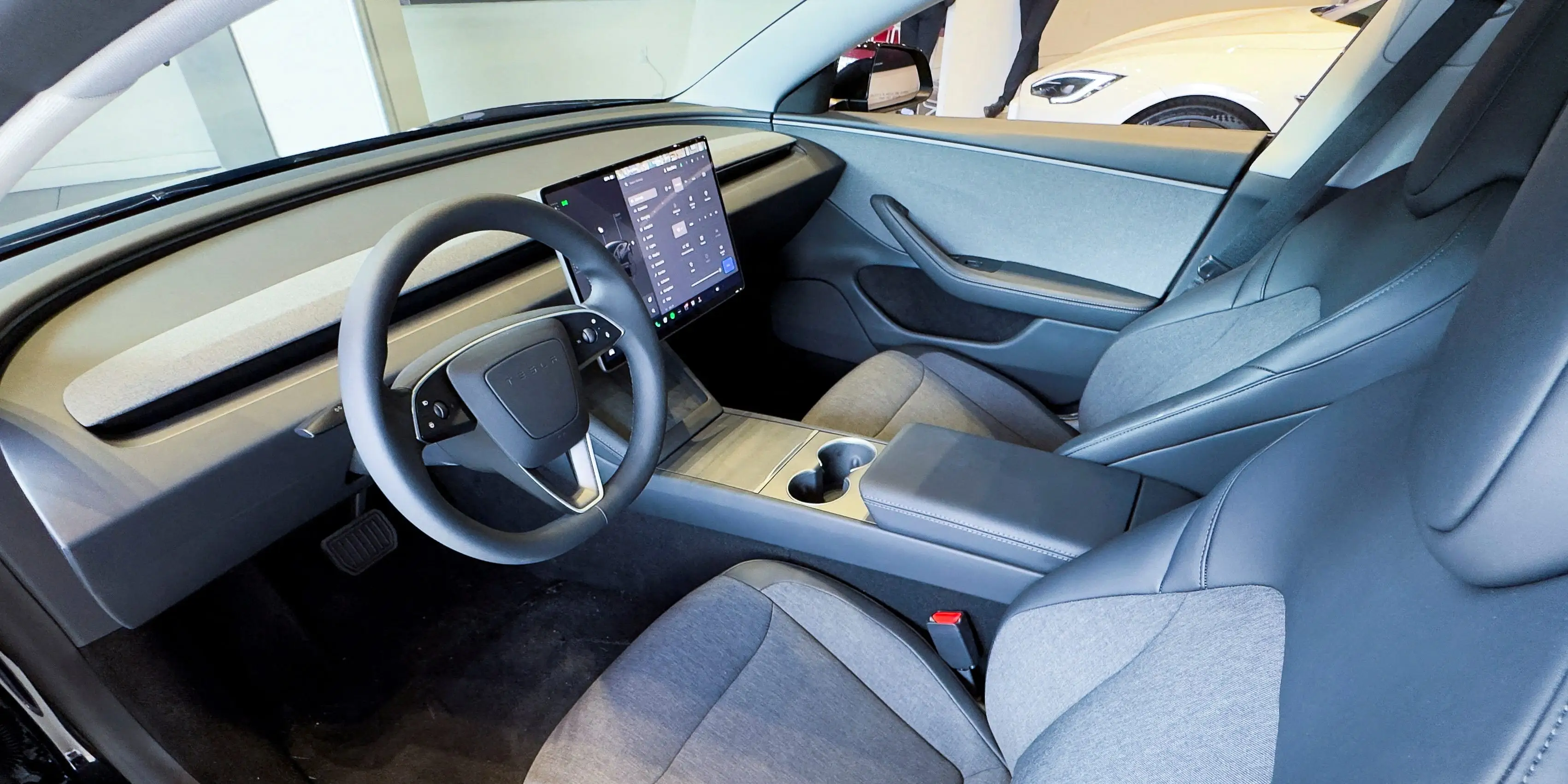 Interior of Tesla Model 3