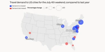 MAPPED: Americans are flocking to historic cities like DC and Boston for the country’s 250th anniversary