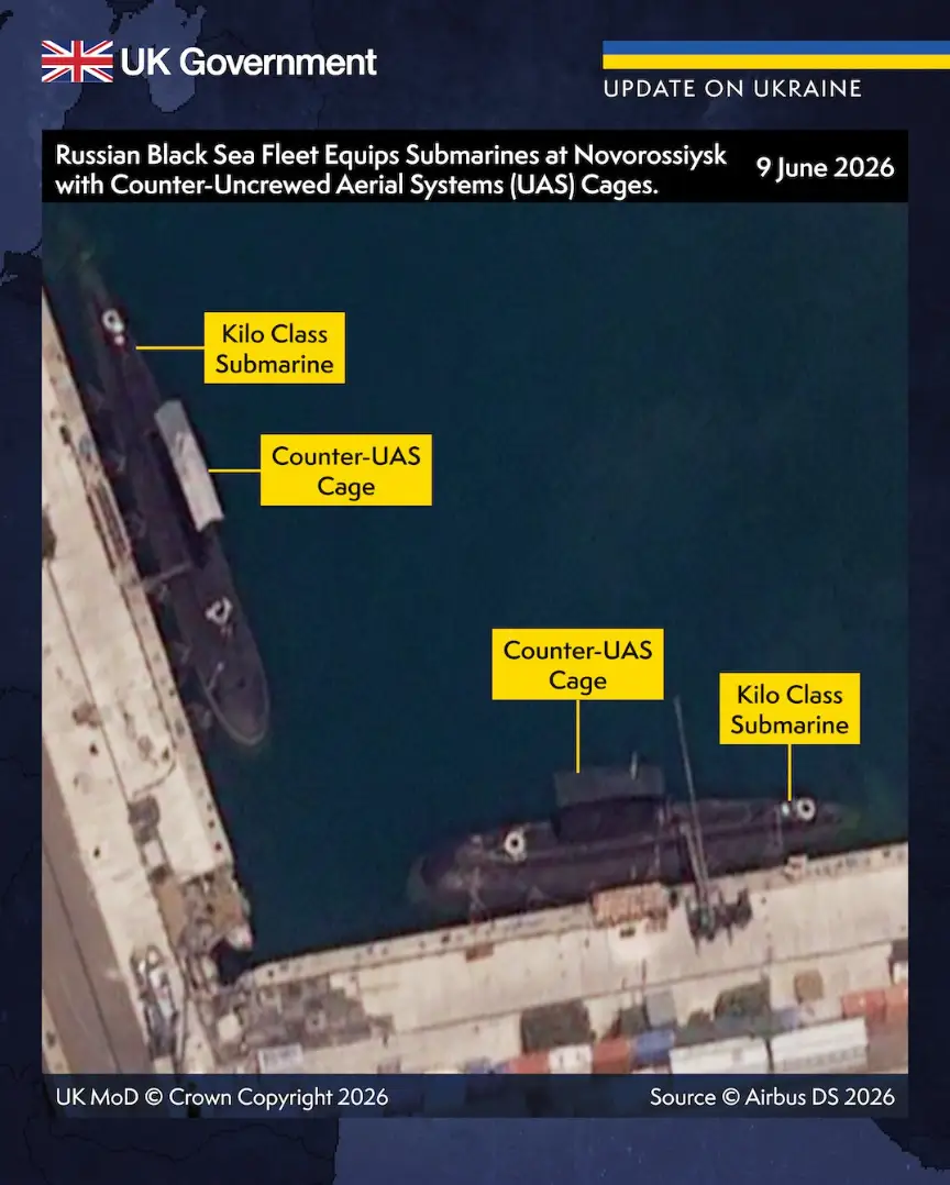 A satellite image of a Russian naval base.