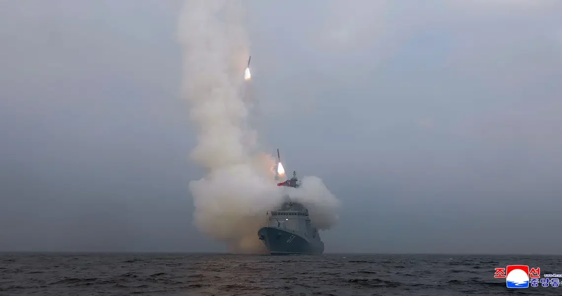 A year after a disastrous maiden launch, North Korea’s new destroyer is up and firing its guns