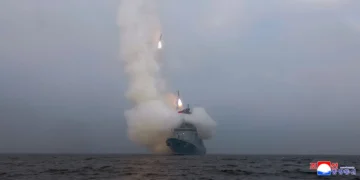 A year after a disastrous maiden launch, North Korea’s new destroyer is up and firing its guns