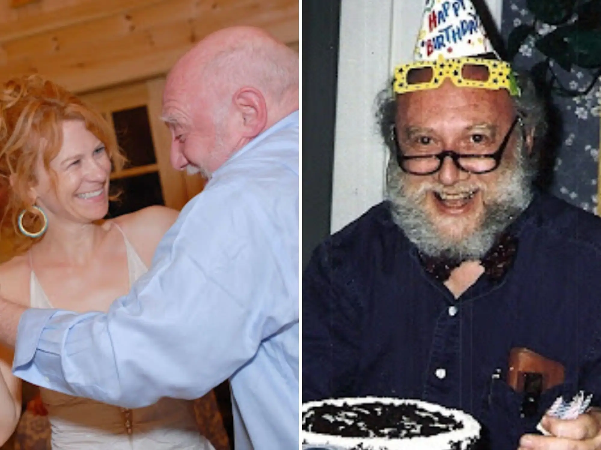 Daughter and dad on wedding day
